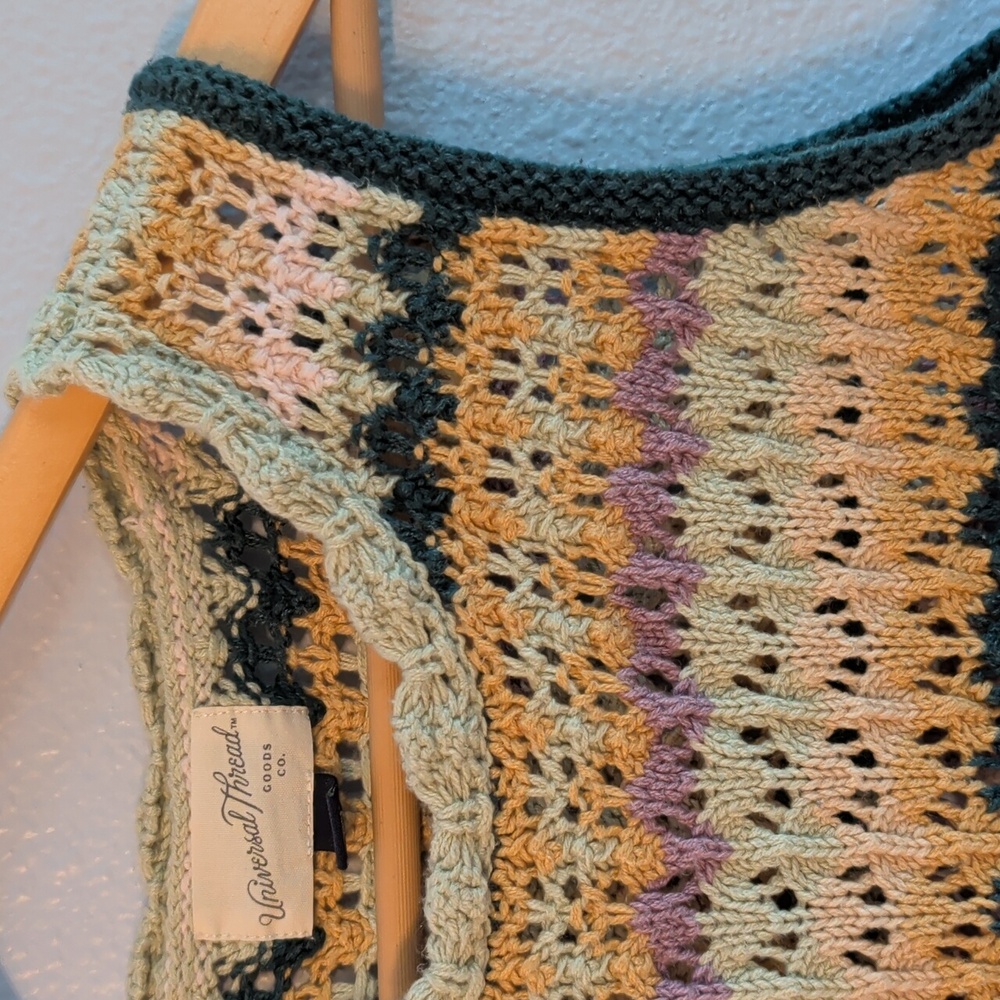 Universal Thread Multicolor Knit Crochet Grandmac… - image 2